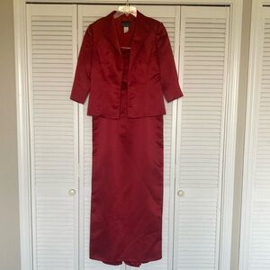 Alex Evenings 2 pc red formal dress